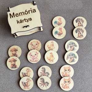 Memóriakártya , Játék & Sport, Készségfejlesztő és Logikai játék, Memória játékok, Famegmunkálás, Gravírozás, pirográfia, MESKA
