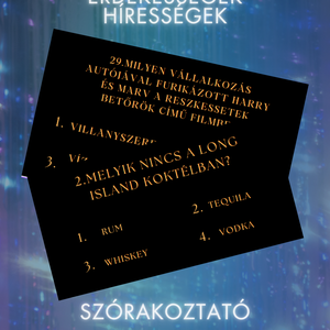 Szilveszteri kvízjáték felnőtteknek - játék & sport - készségfejlesztő és logikai játék - logikai játékok - Meska.hu