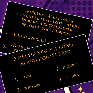 Kvízjáték felnőtteknek - játék & sport - készségfejlesztő és logikai játék - logikai játékok - Meska.hu