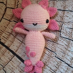 Horgolt Axolotl (Mexikói vízi kutya) - Meska.hu