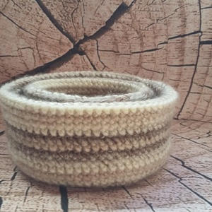 Tároló kosárka - otthon & életmód - tárolás & rendszerezés - tárolókosár - Meska.hu