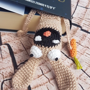 Horgolt nyuszi könyvjelző - Meska.hu