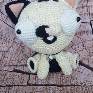 Horgolt bolondos cica - Meska.hu