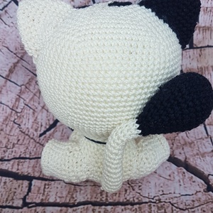 Horgolt bolondos cica - játék & sport - plüssállat & játékfigura - cica - Meska.hu