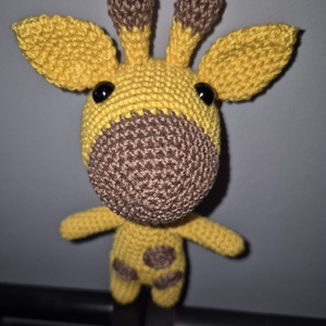 Horgolt zsiráf - játék & sport - plüssállat & játékfigura - zsiráf - Meska.hu