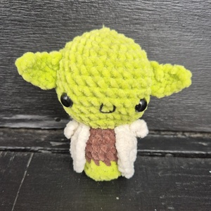 Plüss Horgolt Yoda - Meska.hu