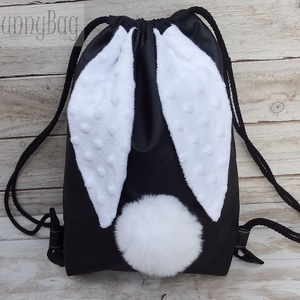 BunnyBag, nyuszis táska, hátizsák, tornazsák, Gym bag - Meska.hu
