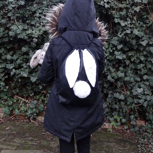 BunnyBag, nyuszis táska, hátizsák, tornazsák, Gym bag - táska & tok - hátizsák - kishátizsák - Meska.hu