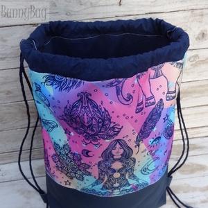 Yoga World, hátizsák, tornazsák, Gym bag, jógás -  - Meska.hu
