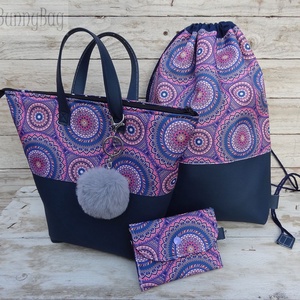 Mandala, hátizsák, tornazsák, Gym bag, AJÁNDÉK pénztárcával -  - Meska.hu