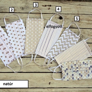 Textil maszk, szájmaszk 5 db-os csomag -  - Meska.hu