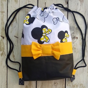 Minnie táska, hátizsák, tornazsák, Gym bag, sárga - Meska.hu