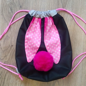 BunnyBag, nyuszis táska, hátizsák, tornazsák, Gym bag - Meska.hu