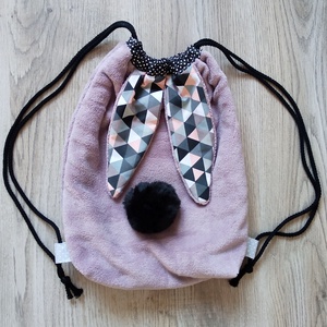 BunnyBag, nyuszis táska, hátizsák, tornazsák, Gym bag - Meska.hu