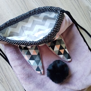 BunnyBag, nyuszis táska, hátizsák, tornazsák, Gym bag - táska & tok - hátizsák - tornazsák, gymbag - Meska.hu