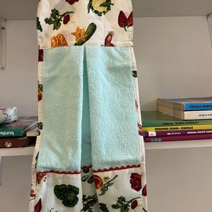 Kézműves konyharuha  zöldséges mintával - otthon & életmód - konyhafelszerelés, tálalás - konyhai textil - konyharuha & törlőkendő - Meska.hu