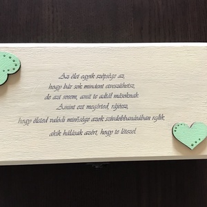 Idézetes fa doboz - Az élet egyik szépsége... - otthon & életmód - tárolás & rendszerezés - doboz - Meska.hu