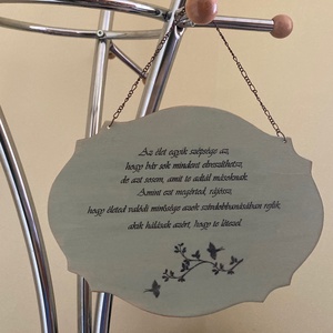 Idézetes fa tábla - Az élet egyik szépsége az, hogy ...., Otthon & Életmód, Dekoráció, Kép & Falikép, Táblakép, Festett tárgyak, Decoupage, transzfer és szalvétatechnika, MESKA