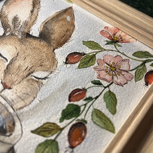 Ábrándos csupafülek - művészet - festmény - akvarell - Meska.hu