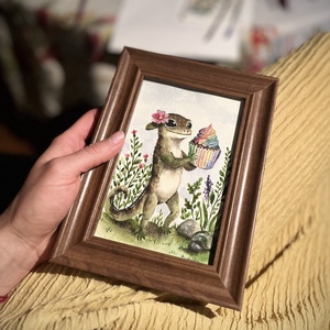 Erdő mélyén édes titok - művészet - festmény - akvarell - Meska.hu
