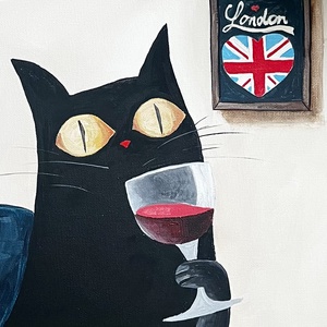 London vibes - művészet - festmény - akril - Meska.hu