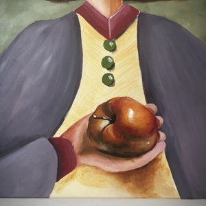 A biológia tanárnő  - művészet - festmény - akril - Meska.hu