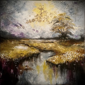 Mélységbe húzó ősz - művészet - festmény - akril - Meska.hu