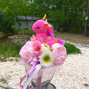 Ovis ballagási csokor  - játék & sport - plüssállat & játékfigura - unikornis - Meska.hu