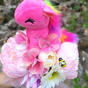 Ovis ballagási csokor  - játék & sport - plüssállat & játékfigura - unikornis - Meska.hu