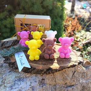 Szappan maci szett  kézműves ajándék díszdobozban, Szépségápolás, Szappan & Fürdés, Kézműves szappan, Szappankészítés, MESKA