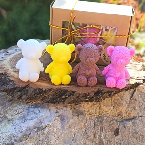 Szappan maci szett  kézműves ajándék díszdobozban - szépségápolás - szappan & fürdés - kézműves szappan - Meska.hu