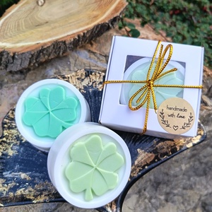 Kézműves 4 levelű lóherés szappan  apró szerencse ajándék karácsonyra , Szépségápolás, Szappan & Fürdés, Kézműves szappan, Szappankészítés, MESKA