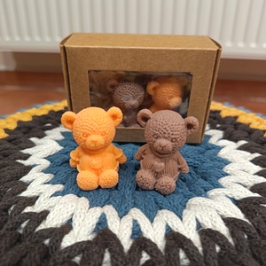 Szappan maci szett  kézműves ajándék díszdobozban - Meska.hu