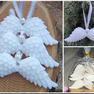 Angyalszárny alakú szappanok, 3 db-os szettben   - szépségápolás - szappan & fürdés - kézműves szappan - Meska.hu