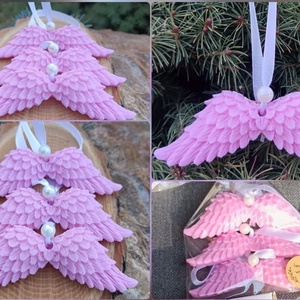 Angyalszárny alakú szappanok, 3 db-os szettben   - szépségápolás - szappan & fürdés - kézműves szappan - Meska.hu