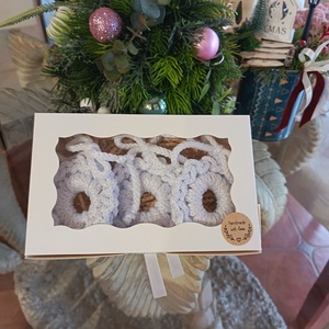 Horgolt karácsonyfadísz készlet - 3 db-os  - Meska.hu