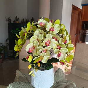 Különleges real touch orchidea dekoráció  - otthon & életmód - dekoráció - asztal és polc dekoráció - asztaldísz - Meska.hu