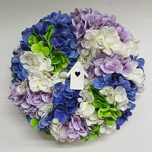 Hortenziás kopogtató/falidísz  - otthon & életmód - dekoráció - ajtó- és ablak dekoráció - ajtódísz & kopogtató - Meska.hu