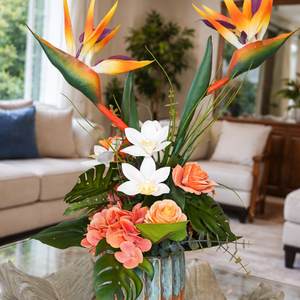 Egzotikus asztaldísz , Otthon & Életmód, Virágdekoráció, Virágdíszek, Asztali virágdísz, Virágkötés, MESKA