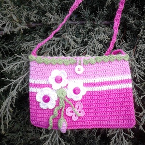 Horgolt kislány táska -  - Meska.hu