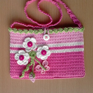 Horgolt kislány táska -  - Meska.hu