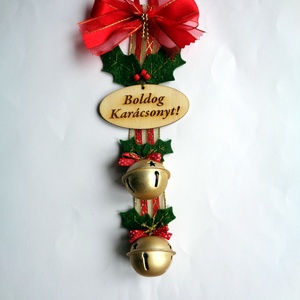 Karácsonyi csengő - ajtódísz -  - Meska.hu