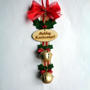 Karácsonyi csengő - ajtódísz -  - Meska.hu