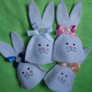 Tojásmelegítő nyuszik - Meska.hu