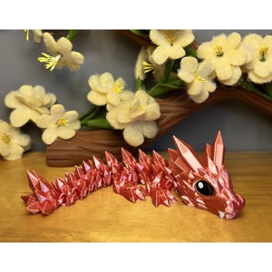 3d nyomtatott mini kristály sárkány - játék & sport - plüssállat & játékfigura - más figura - Meska.hu