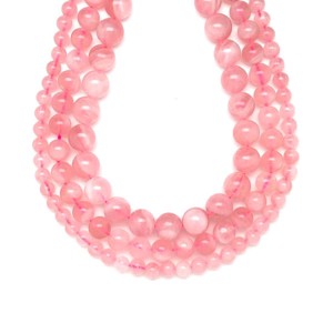 Rózsakvarc golyó AA+ 6mm (MDG)� ékszerkészítő alapanyag (füzér), Kellékek & szerszámok, Ásvány alapanyag, Ásványfüzér, , MESKA