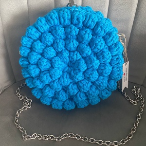 Kék bogyós táska - táska & tok - kézitáska & válltáska - alkalmi táska - Meska.hu