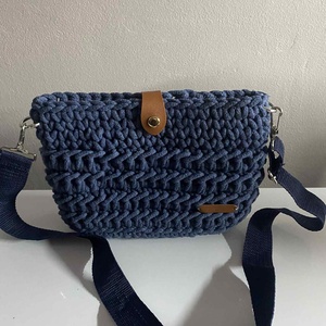 Farmerkék válltáska, Táska & Tok, Kézitáska & válltáska, Kézitáska, Horgolás, MESKA