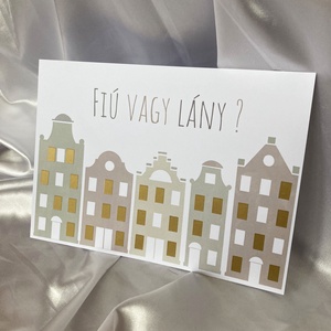 Fiú vagy lány? - Házikós kaparós sorsjegy - Meska.hu