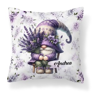 Névvel kérhető - Levendulás manó egy csokorral mintás párna, Otthon & Életmód, Lakástextil, Párna & Párnahuzat, Díszpárna (belsővel együtt), , MESKA